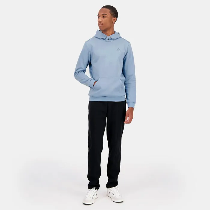 Men Le Coq Sportif Sweatshirts Ton Sur Ton Hoodie Faded Denim