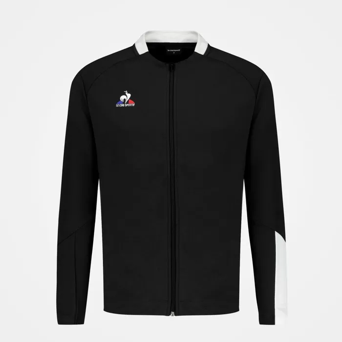 Men Le Coq Sportif Sweatshirts Training ZipUp Sweatshirtshirt Black