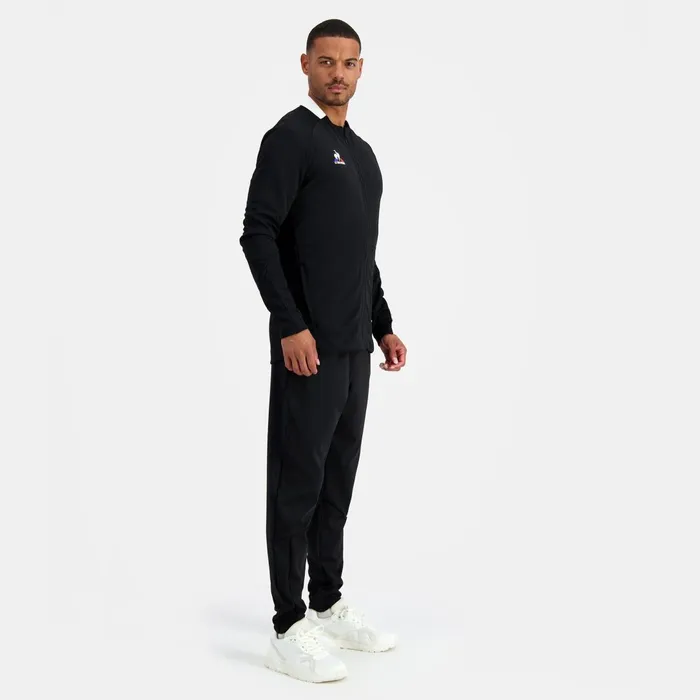 Men Le Coq Sportif Sweatshirts Training ZipUp Sweatshirtshirt Black