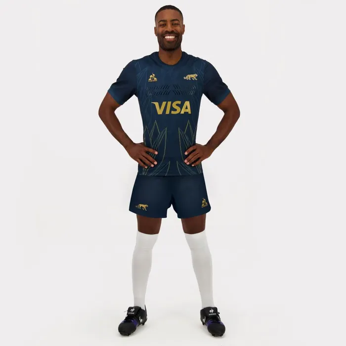 Men Le Coq Sportif Tshirts And Tops Los Pumas Uar 8211 Match Outfit Jersey Asblue