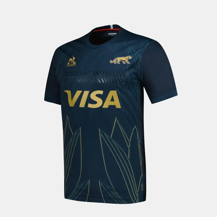 Men Le Coq Sportif Tshirts And Tops Los Pumas Uar 8211 Match Outfit Jersey Asblue