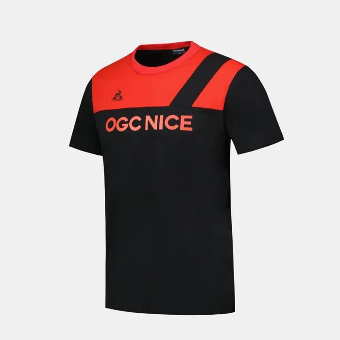 Men Le Coq Sportif Tshirts And Tops OGC Nice TShirt Blackred N
