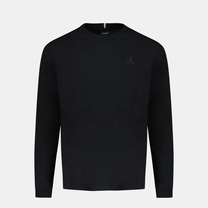 Men Le Coq Sportif Tshirts And Tops Ton Sur Ton LongSleeve TShirt Black
