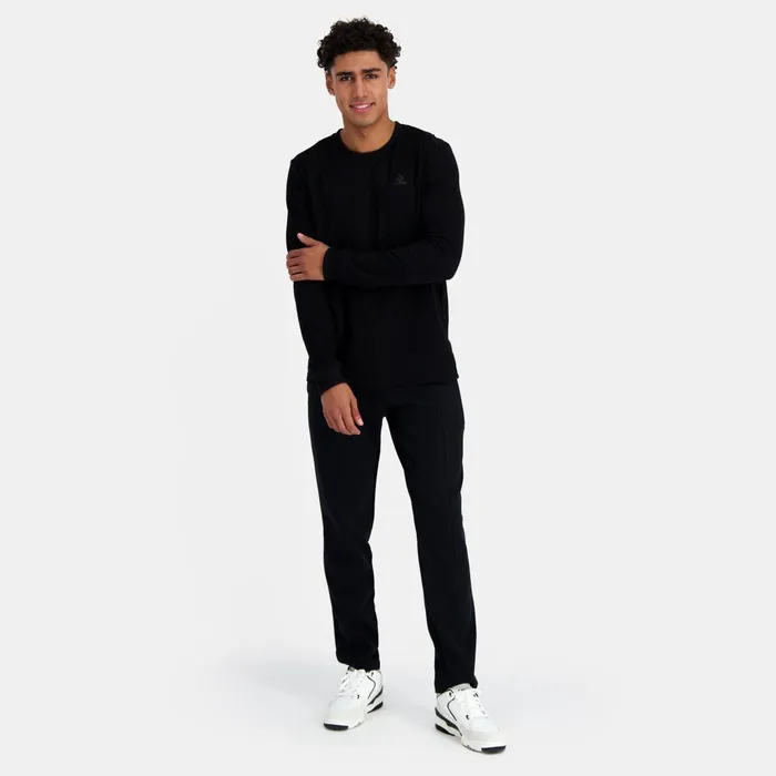Men Le Coq Sportif Tshirts And Tops Ton Sur Ton LongSleeve TShirt Black