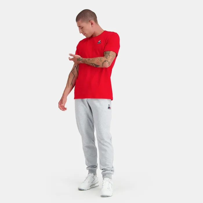 Men Le Coq Sportif Trousers And Joggers Essentiels Trousers Regular Gris Chin Clair Men Le Coq Sportif Trousers And Joggers Essentiels Trousers Regular Gris Chin Clair