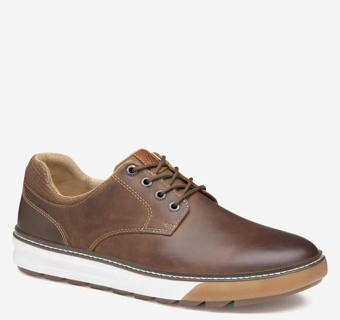 Men Mcguffey Lug Plain Toe Tan Oiled Waterproof Full Grain JohnstonandMurphy Sneakers
