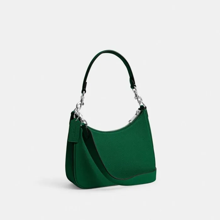 Men Messenger and Crossbody Coach Hobo Crossbody With Signature Canvas Detail Green Men Messenger and Crossbody Coach Hobo Crossbody With Signature Canvas Detail Green