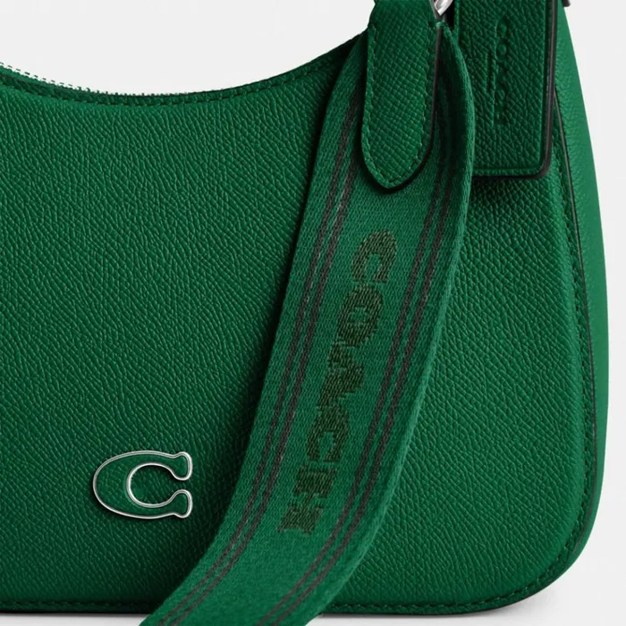 Men Messenger and Crossbody Coach Hobo Crossbody With Signature Canvas Detail Green Men Messenger and Crossbody Coach Hobo Crossbody With Signature Canvas Detail Green