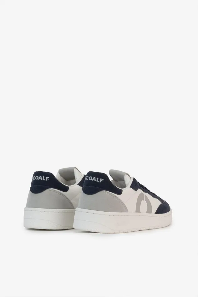 Men Navy Blue Deia Vegan Leather Trainers Ecoalf Sneakers