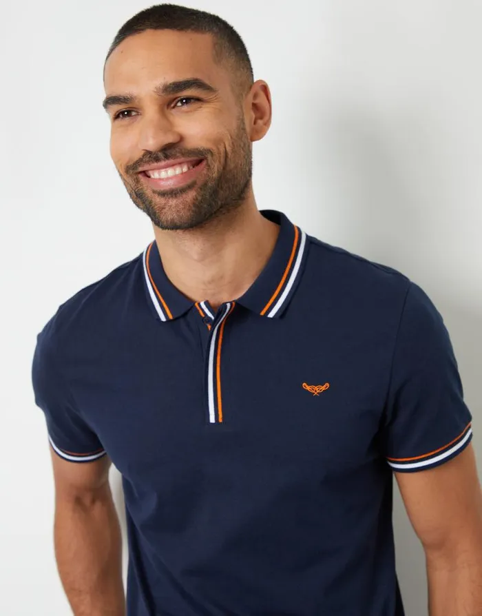 Men Navy Contrast Tipping Hidden Placket Polo Shirt Threadbare Polo Shirts Men Navy Contrast Tipping Hidden Placket Polo Shirt Threadbare Polo Shirts