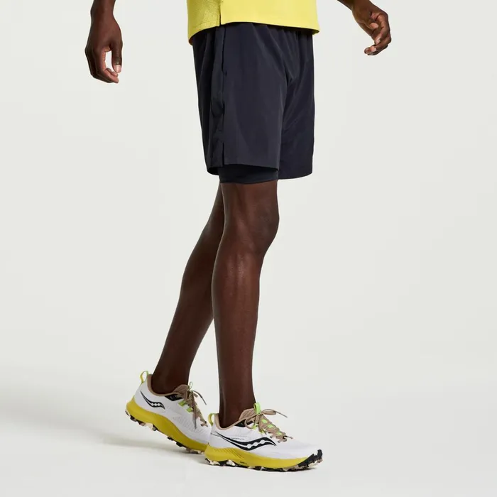 Men Outpace 7034 2In1 Short Black Saucony Bottoms