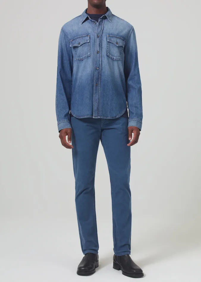 Men Pants Citizens Of Humanity Gage Slim Straight Corduroy In Overcast