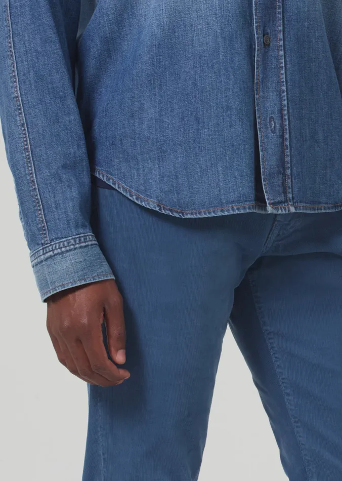 Men Pants Citizens Of Humanity Gage Slim Straight Corduroy In Overcast