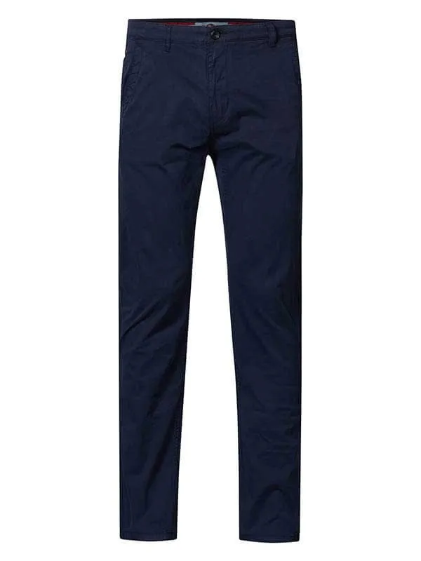 Men Pants Petrol Industries Chino Trousers Indigo Noir