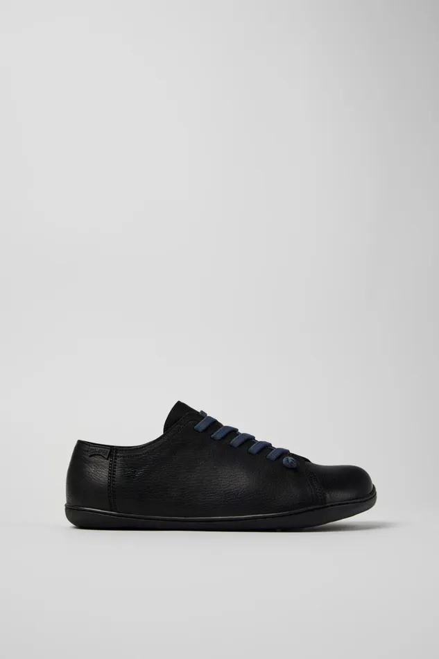 Men Peu Black Vegetable Tanned Leather Shoes Camper Casual Shoes Men Peu Black Vegetable Tanned Leather Shoes Camper Casual Shoes