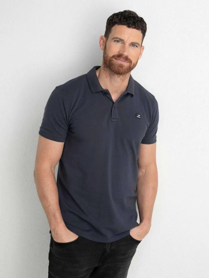 Men Polo Shirts Petrol Industries Classic Polo Shirt Raven Grey