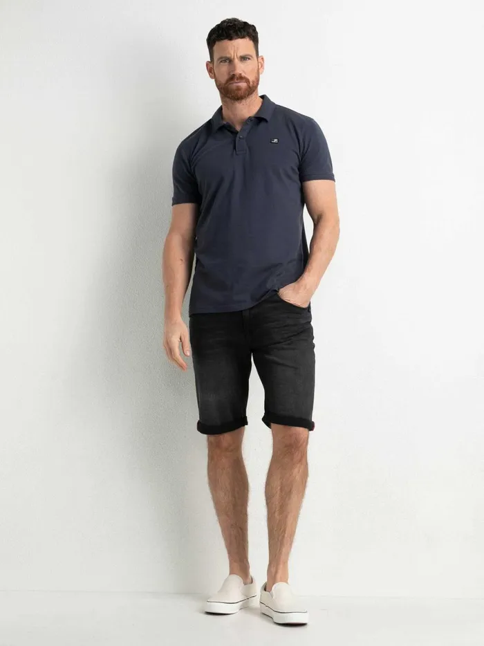 Men Polo Shirts Petrol Industries Classic Polo Shirt Raven Grey