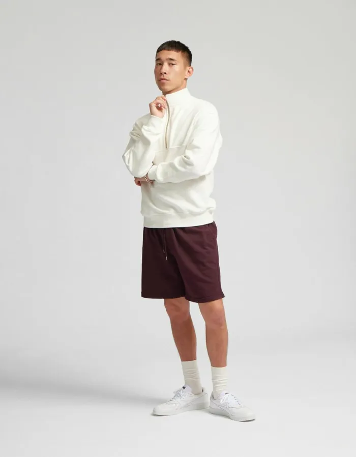 Men Quarter Zips Colorful Standard Organic Quarter Zip Optical White