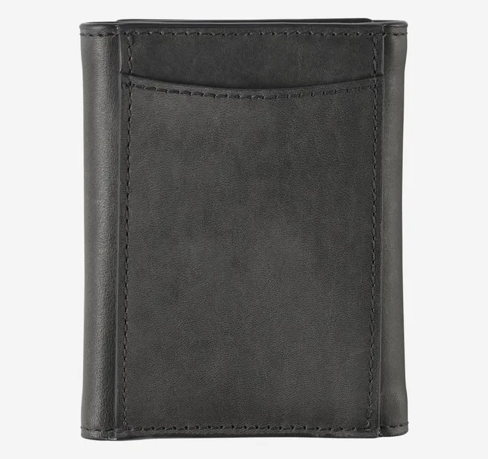 Men Rhodes Trifold Wallet Black Full Grain JohnstonandMurphy Wallets Men Rhodes Trifold Wallet Black Full Grain JohnstonandMurphy Wallets