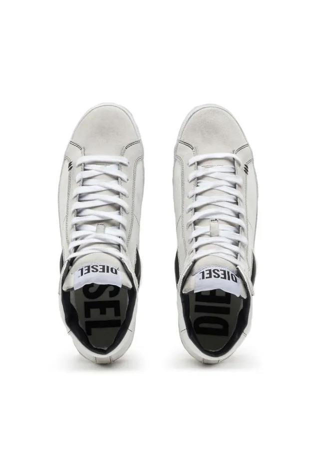 Men SLeroji Mid White Diesel Sneakers Men SLeroji Mid White Diesel Sneakers