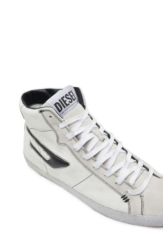 Men SLeroji Mid White Diesel Sneakers Men SLeroji Mid White Diesel Sneakers
