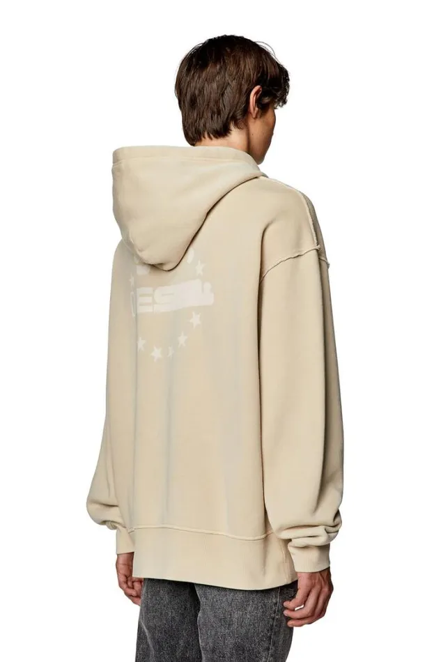 Men SMacsHoodRw Beige Diesel Sweaters Men SMacsHoodRw Beige Diesel Sweaters