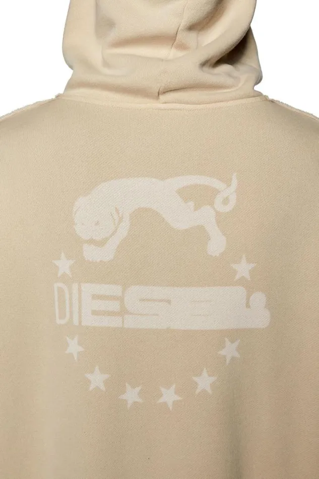 Men SMacsHoodRw Beige Diesel Sweaters Men SMacsHoodRw Beige Diesel Sweaters