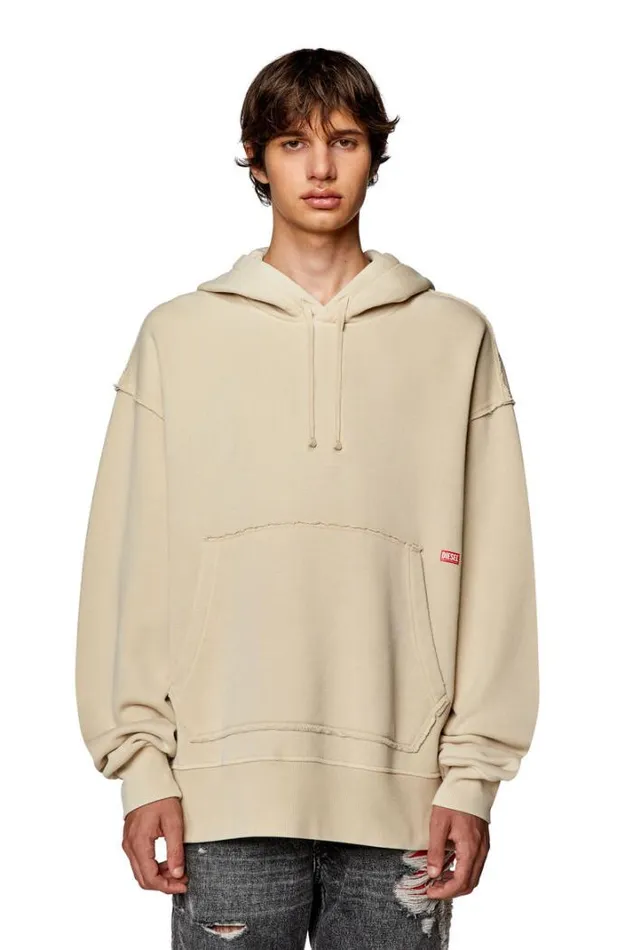 Men SMacsHoodRw Beige Diesel Sweaters Men SMacsHoodRw Beige Diesel Sweaters