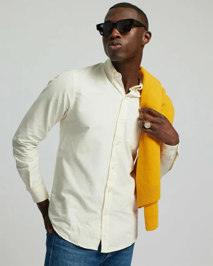 Men Shirts Colorful Standard Organic Button Down Shirt Hunter Green