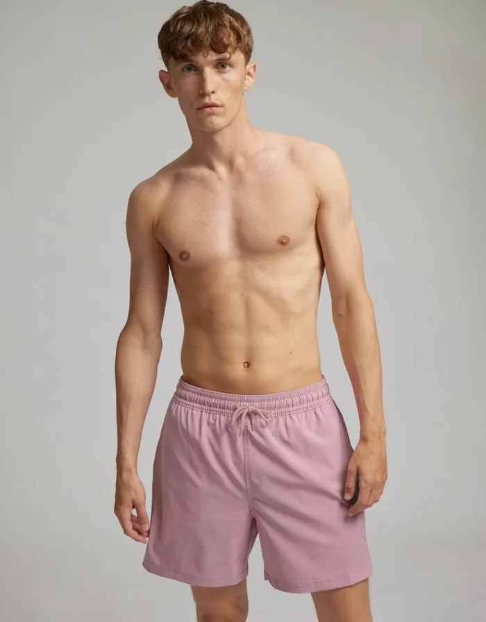Men Shorts Colorful Standard Classic Swim Shorts Light Aqua
