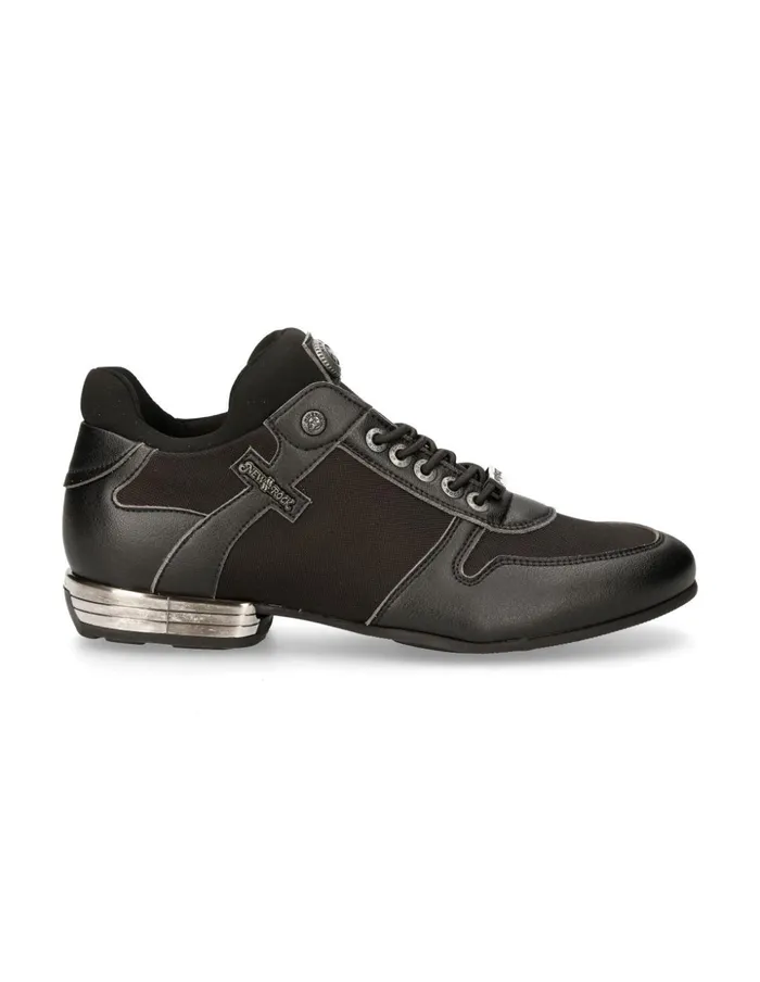 Men Skeaker Black Tpu With Laces MChrono002V24 New Rock Sneakers Men Skeaker Black Tpu With Laces MChrono002V24 New Rock Sneakers
