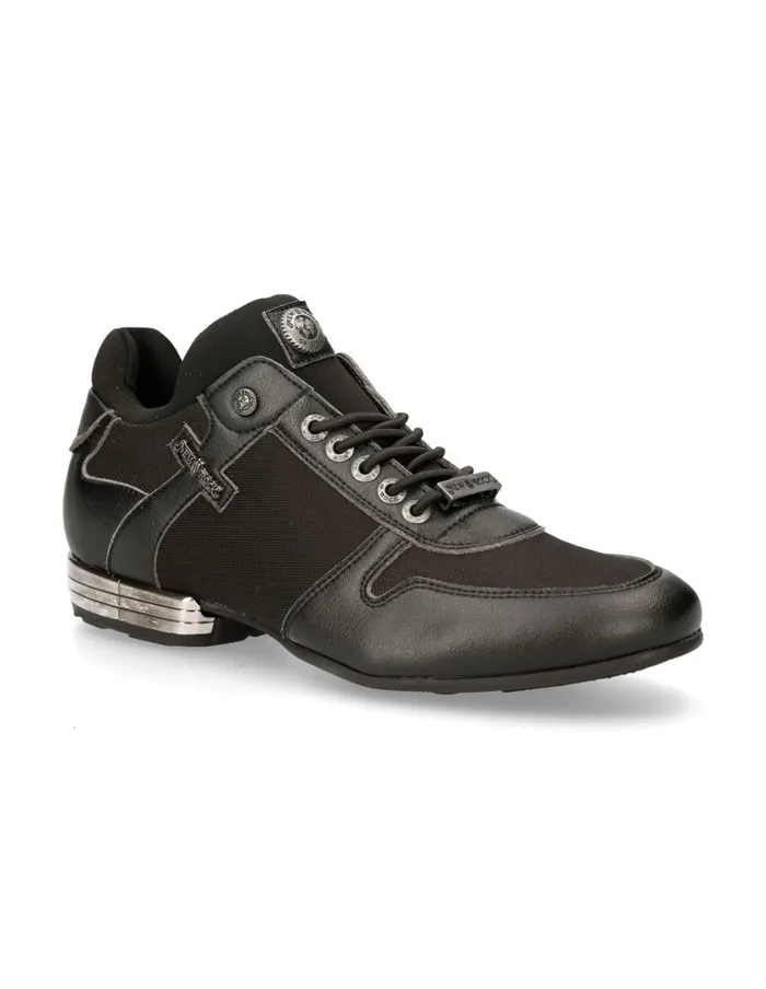 Men Skeaker Black Tpu With Laces MChrono002V24 New Rock Sneakers Men Skeaker Black Tpu With Laces MChrono002V24 New Rock Sneakers