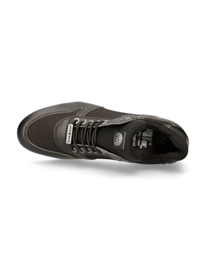 Men Skeaker Black Tpu With Laces MChrono002V24 New Rock Sneakers Men Skeaker Black Tpu With Laces MChrono002V24 New Rock Sneakers
