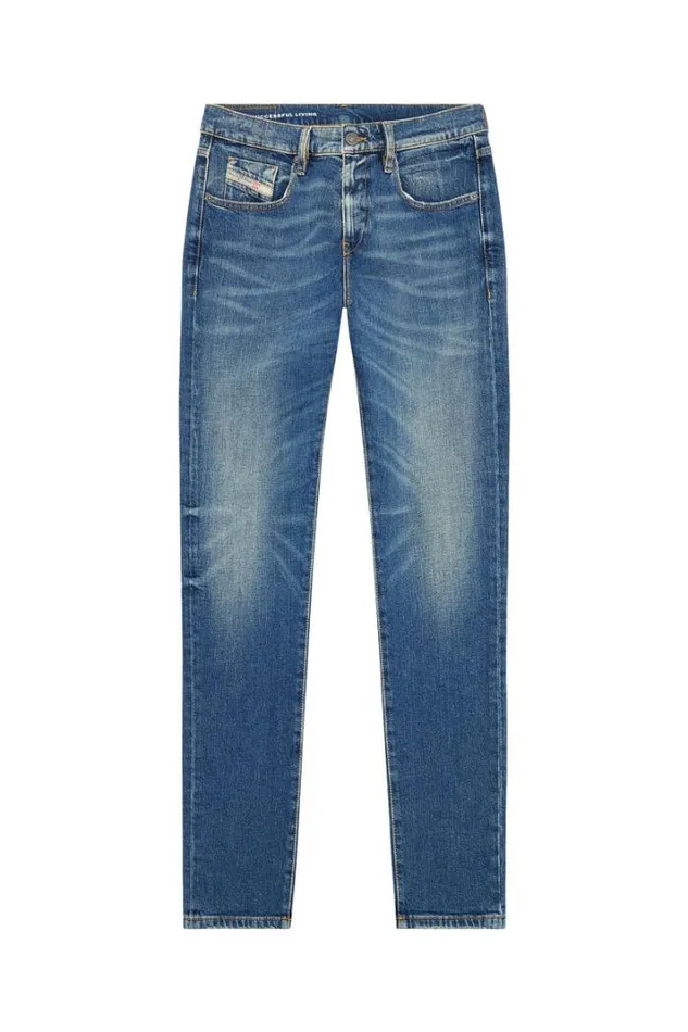 Men Slim Jeans 2019 DStrukt 007l1 Medium Blue Diesel Slim Men Slim Jeans 2019 DStrukt 007l1 Medium Blue Diesel Slim