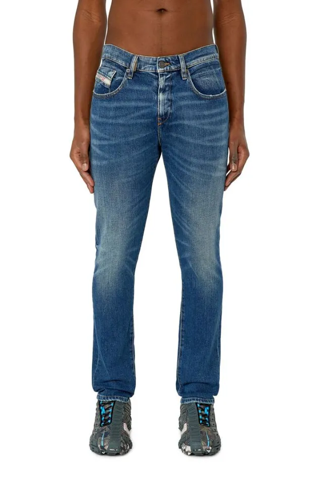 Men Slim Jeans 2019 DStrukt 007l1 Medium Blue Diesel Slim Men Slim Jeans 2019 DStrukt 007l1 Medium Blue Diesel Slim