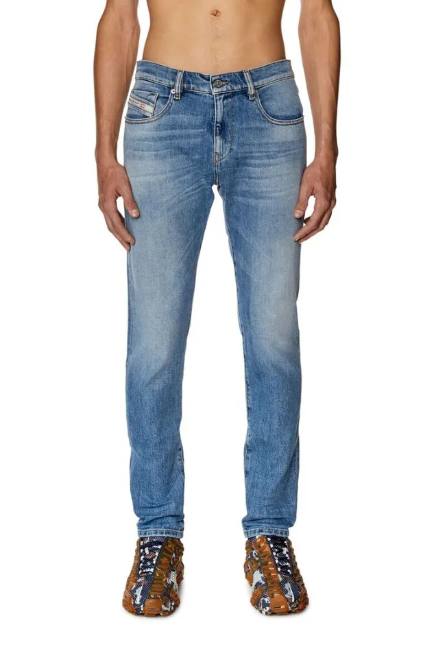 Men Slim Jeans 2019 DStrukt 09f81 Medium Blue Diesel Slim Men Slim Jeans 2019 DStrukt 09f81 Medium Blue Diesel Slim