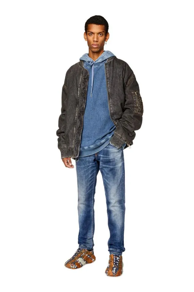 Men Slim Jeans 2019 DStrukt 09g89 Medium Blue Diesel Slim