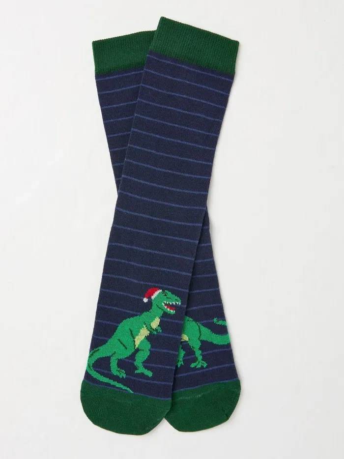 Men Socks Fat Face Navy TTrex Socks 1 Pack