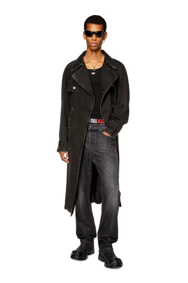 Men Straight Jeans 2020 DViker 09f75 Blackdark Grey Diesel Straight