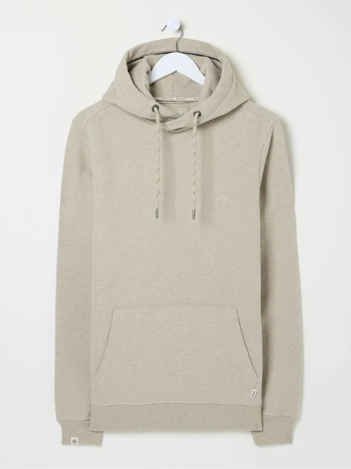 Men Sweatshirts and Hoodies Fat Face Brooke Cream Overhead Hoodie