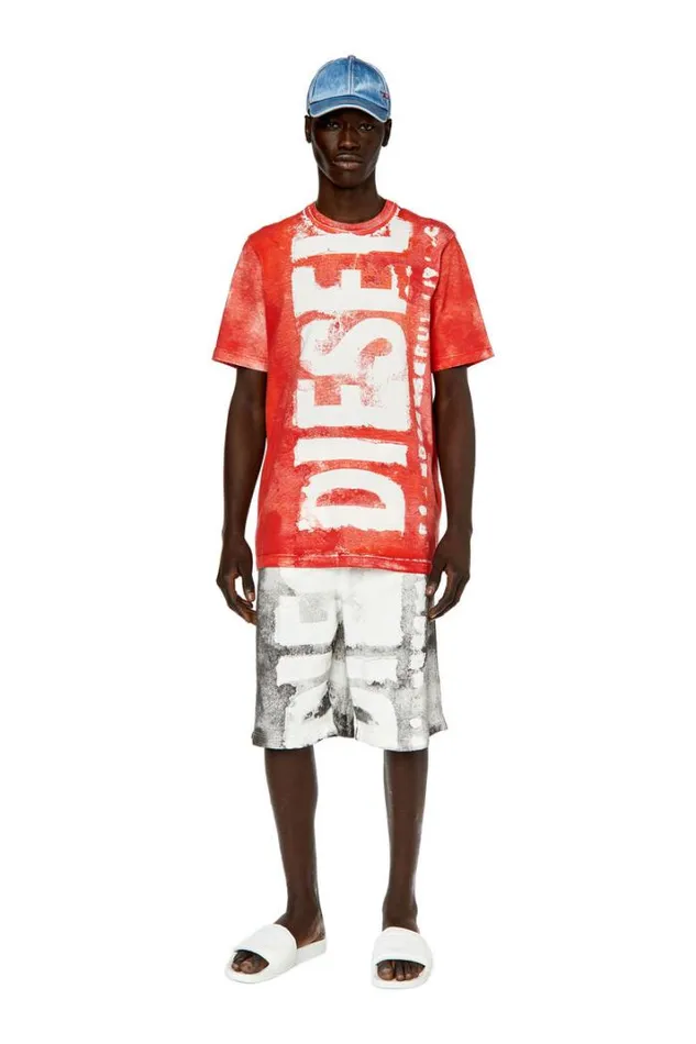 Men TJustG12 Red Diesel Tshirts