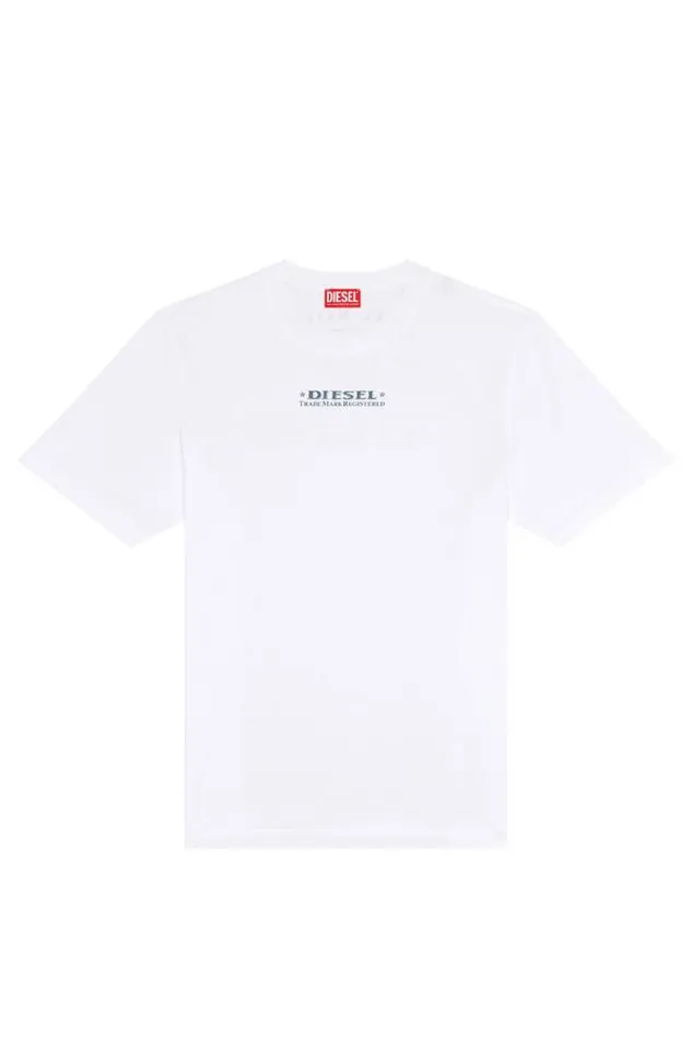 Men TJustL4 White Diesel Tshirts Men TJustL4 White Diesel Tshirts