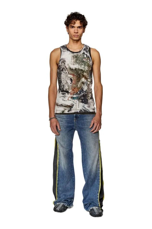 Men TLiftyL2 Blackwhite Diesel Tshirts