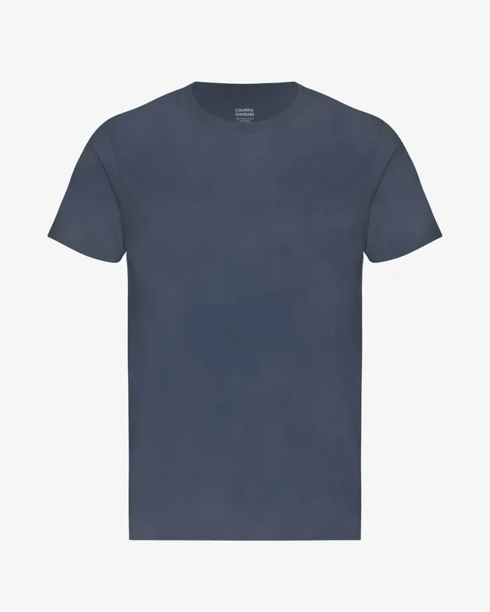 Men TShirts Colorful Standard Classic Organic Tee Neptune Blue