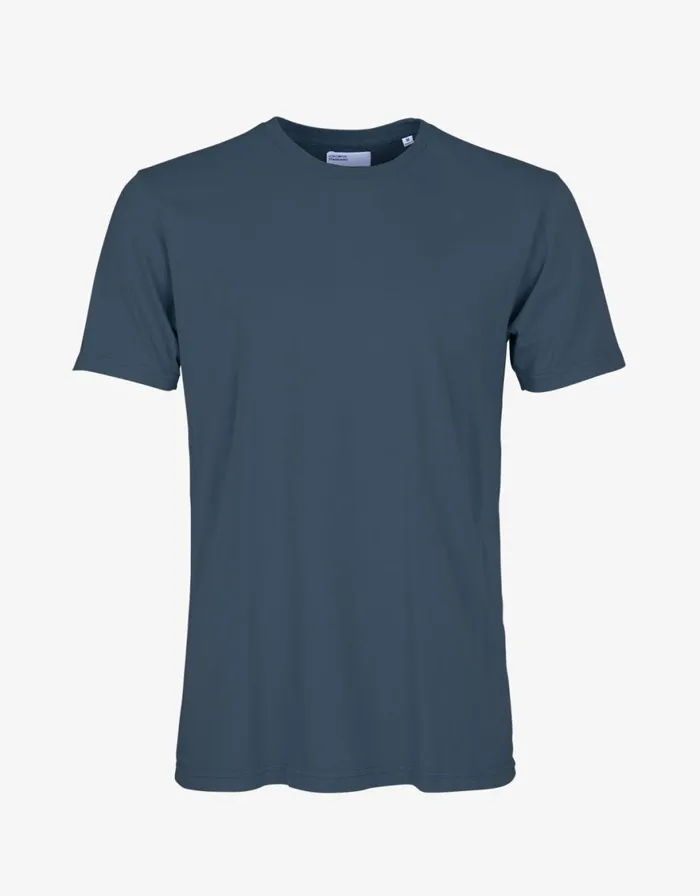 Men TShirts Colorful Standard Classic Organic Tee Petrol Blue