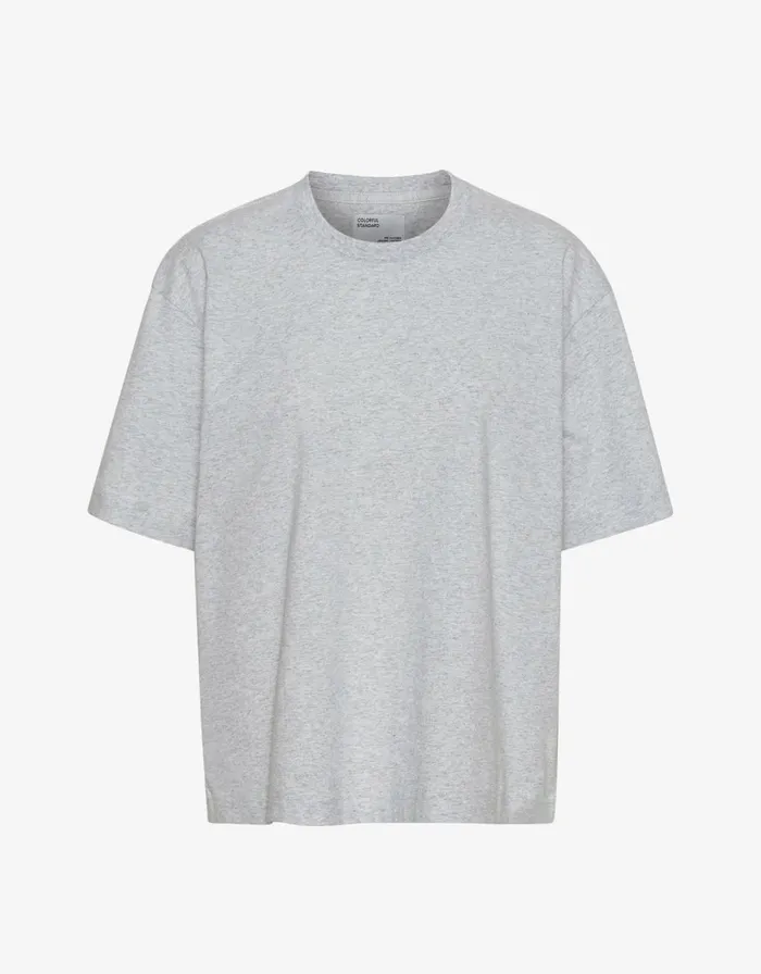 Men TShirts Colorful Standard Oversized Organic TShirt Heather Grey