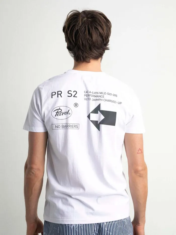 Men TShirts Petrol Industries Artwork TShirt Bright White