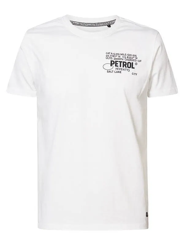 Men TShirts Petrol Industries Artwork TShirt Bright White
