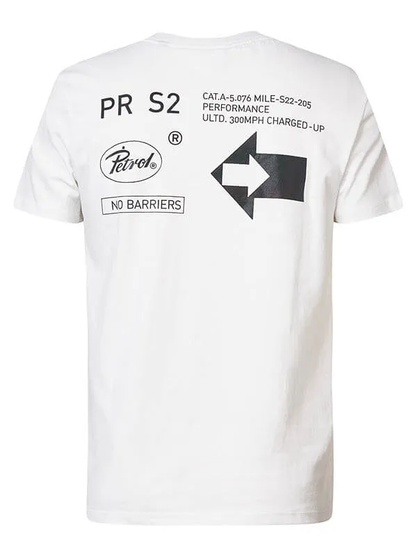Men TShirts Petrol Industries Artwork TShirt Bright White