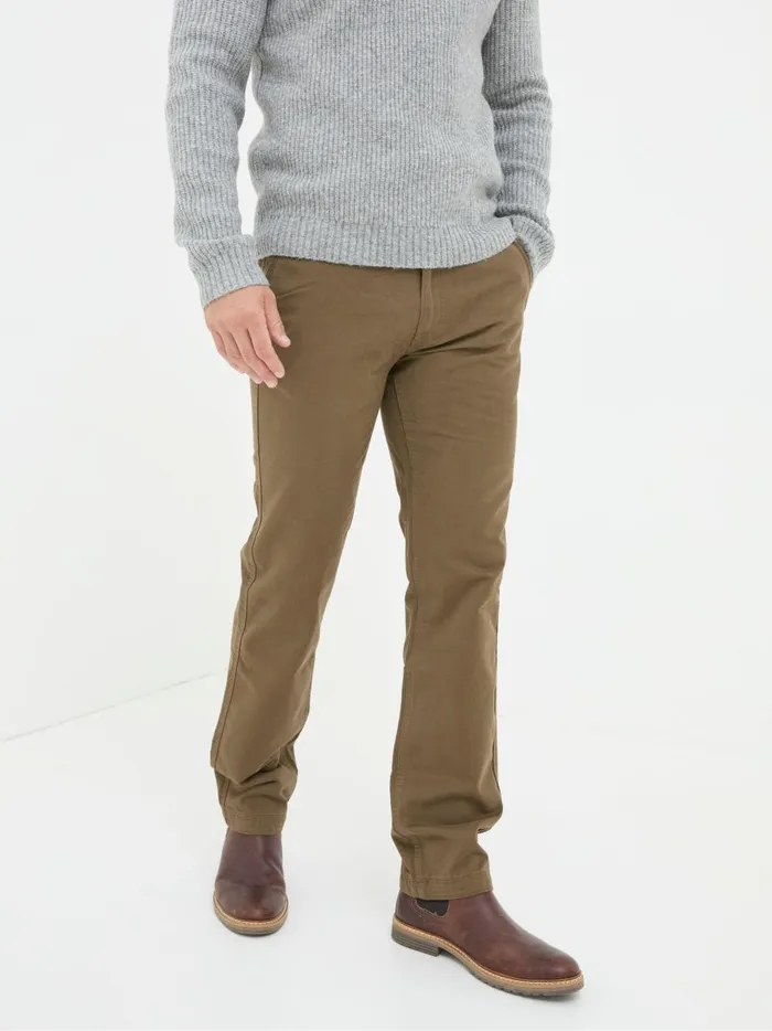 Men Trousers and Chinos Fat Face Brown Modern Coastal Chinos